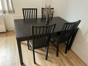 Jedalensky stol + 4x stolička