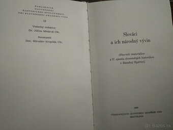 Slováci a ich národný vývin...