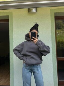 siva oversize mikina