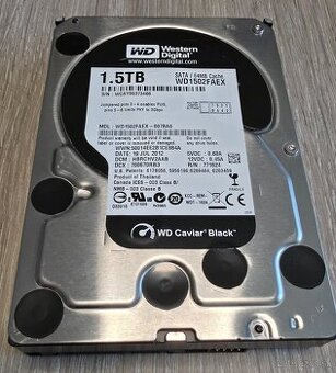 WesternDigital WD Caviar Black 1,5TB WD1502FAEX SATAIII 64MB