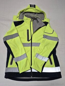 Reflexná bunda so softshelovou podšívkou a kapucňou - 1