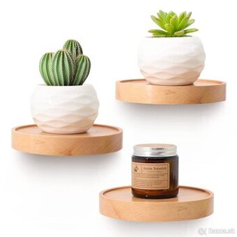 Nástenná polica z dreva, plávajúca nástenná polica