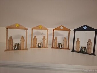 Betlehem rozne farby dreva