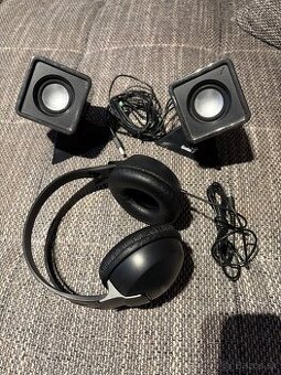 Slúchadlá Philips SHP1900 + Repro Genius (aj jednotlivo)