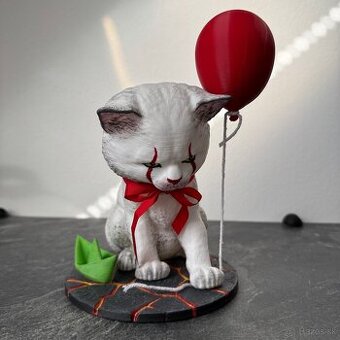 Cat IT horror mačka 3D tlač figurka