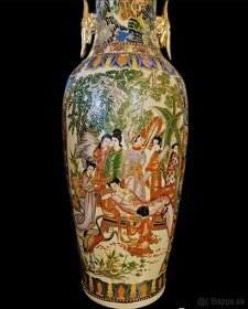 Mohutná 60cm japonská porcelánová váza značená