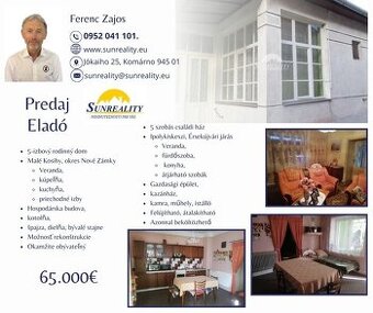 LEN U NÁS Predám 5 izbový rodinný dom - Malé Kosihy. Skve