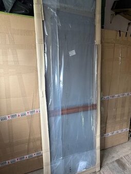 Dverná kovová sieťka 680 x 2025 mm pravé pánty, farba orech