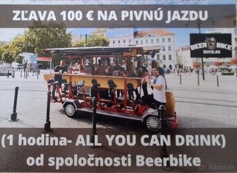 Beer Bike Bratislava - poukaz zľava 100 EUR