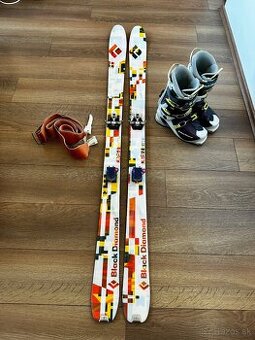 Skialp Set Black Diamond Current 167 + Viazanie Dynafit+Pasy