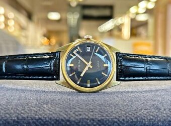 Československé Retro Vintage Mechanické hodinky PRIM Čierne