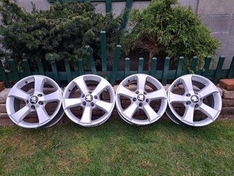 Hliníkové disky 5x112 R16 / škoda,seat,VW,audi..+20ks šrobov