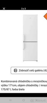 Chladnicka s mraznickou Beko