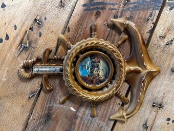 ⚓ Vintage keramický teplomer “Kotva s kormidlom