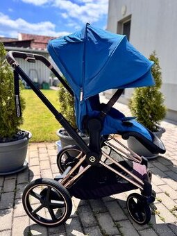 Cybex e-Priam konštrukcia + športová sedačka