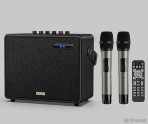 Reproduktor s mikrofónom  +bluetooth+ USB +2x mikrofóny