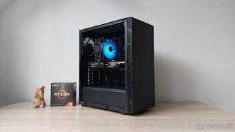 Herný pc 6jadro Ryzen 5 5500 3,60ghz/NVME/RX6600 8GB