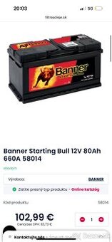 Autobateria banner 80ah