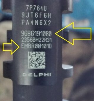 Predám trysky 2.0 Hdi 9686191080, EMBR00101D, MOTOR a iné