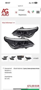 Bmw e60 e61 nove predne svetla