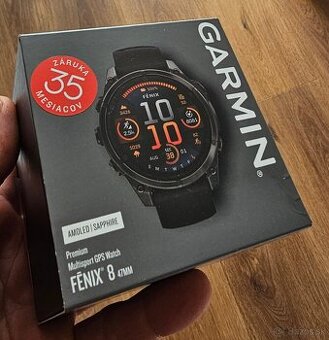 fenix 8 - 47mm, AMOLED, Sapphire, Carbon Gray DLC Titanium