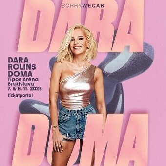 Predam listky na sedenie na koncert piatok 7.11 Dara doma