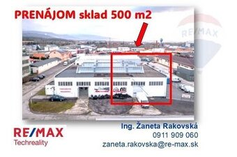 PRENÁJOM výrobná/skladová hala Prievidza cca 500 m2
