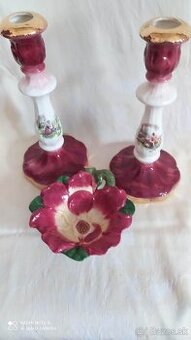 Párový porcelánový svietnik - 1