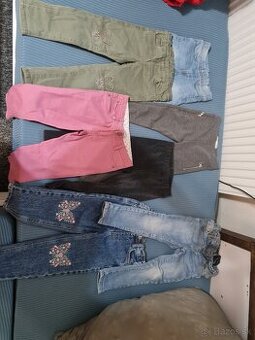 7ks dievčenských nohavíc/riflí