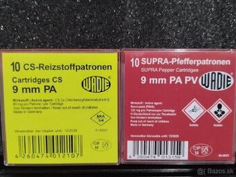 Plynové a korenisté náboje kal. 9mm PA