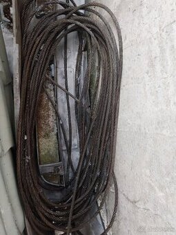 Lano oceľové 14mm 50m cca nove