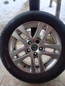 Elektróny + pneumatiky 5x112  R16škoda octavia