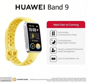 Huawei Band 9 Lemom Yellow