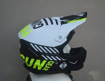 FREEGUN SHOT mx prilba helma bielo fluo žltá