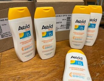 Astrid Sun OF 15 – hydratačné mlieko na opaľovanie – 24 ks