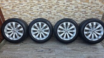 Predám org VW 5x112 r17 Continental 215/55r17 letné