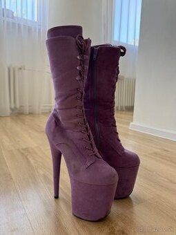 Pleaser shoes topánky, fialové
