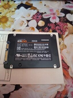 Predám nepouzivany Samsung EVO 870 250GB SSD