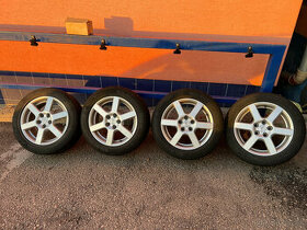 R16 5x112 disky so zimnymi pneu Michelin 205/55 R16 - 1