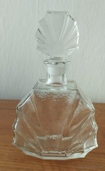 Stará sklenená karafa - Art Deco