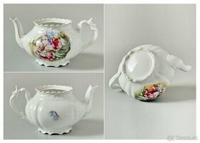 starožitný porcelánový čajník po babke objem 0,75L (r.1930+)