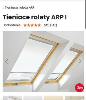Rolety na strešné okno Fakro ARP