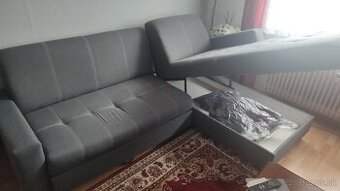 Predám rozťahovaciu rohovú sedačku s úložným priestorom