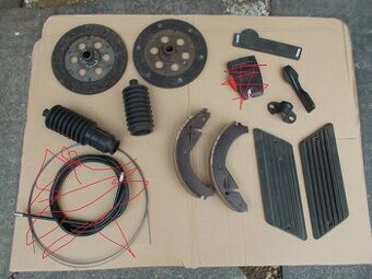 Predam pre skoda 100-110 motor kurenia chrom puklice brzdy