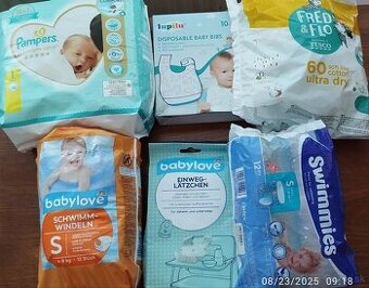 Plienky, aj na plavanie vestko za 5€