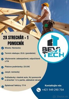 Strechár, Klampiar,Tesár + pomocník s NJ