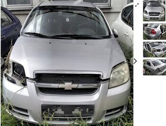 Chevrolet Aveo 1.4 2009 predám MOTOR F14D3, NÁRAZNÍK, KAPOTA