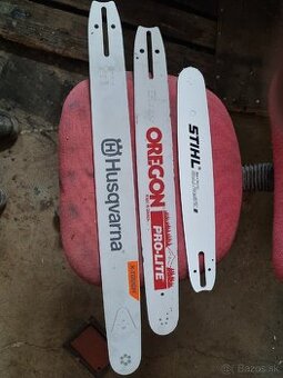 Lišty na motorovú pílu.