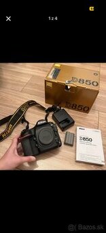 Nikon D850 + krabica, manuál, batéria, nabíjačka TOP STAV