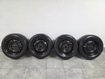 ‼️Plechové disky 5x114,3 16" + zimné pneu Barum 205/55 R16 - 1